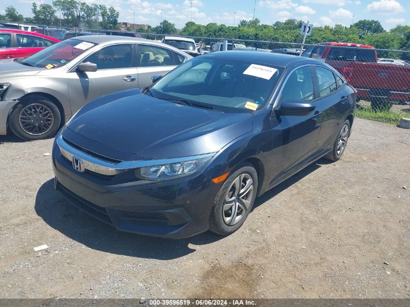 2018 Honda Civic Lx VIN: 2HGFC2F52JH580009 Lot: 39596519