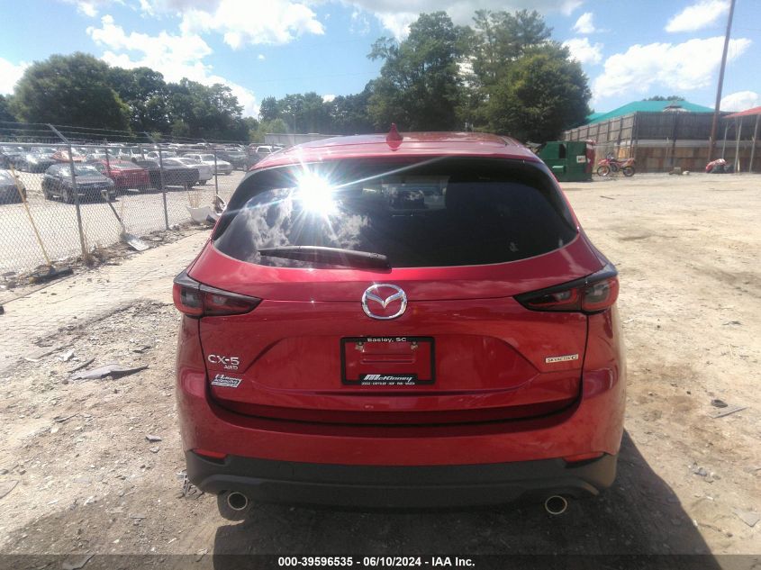 2022 Mazda Cx-5 2.5 S Select VIN: JM3KFBBM9N0542554 Lot: 39596535