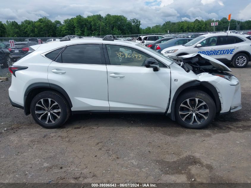 2016 Lexus Nx 200T F Sport VIN: JTJBARBZ0G2069286 Lot: 39596543