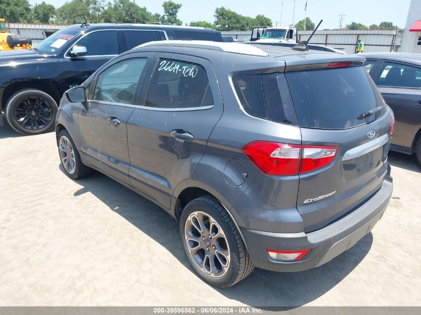 2020 Ford Ecosport Titanium VIN: MAJ3S2KE2LC359015 Lot: 39596562