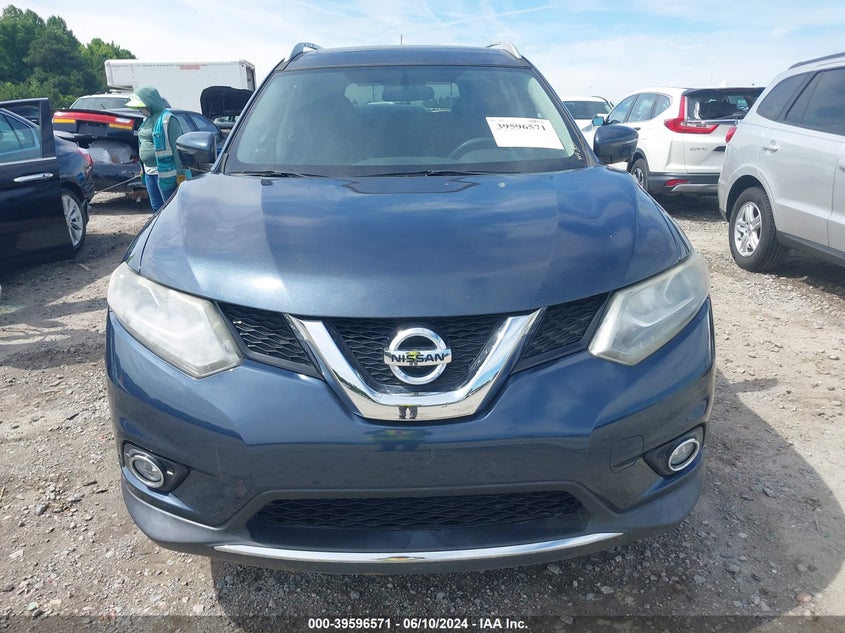 2016 Nissan Rogue Sl VIN: 5N1AT2MV1GC809623 Lot: 39596571