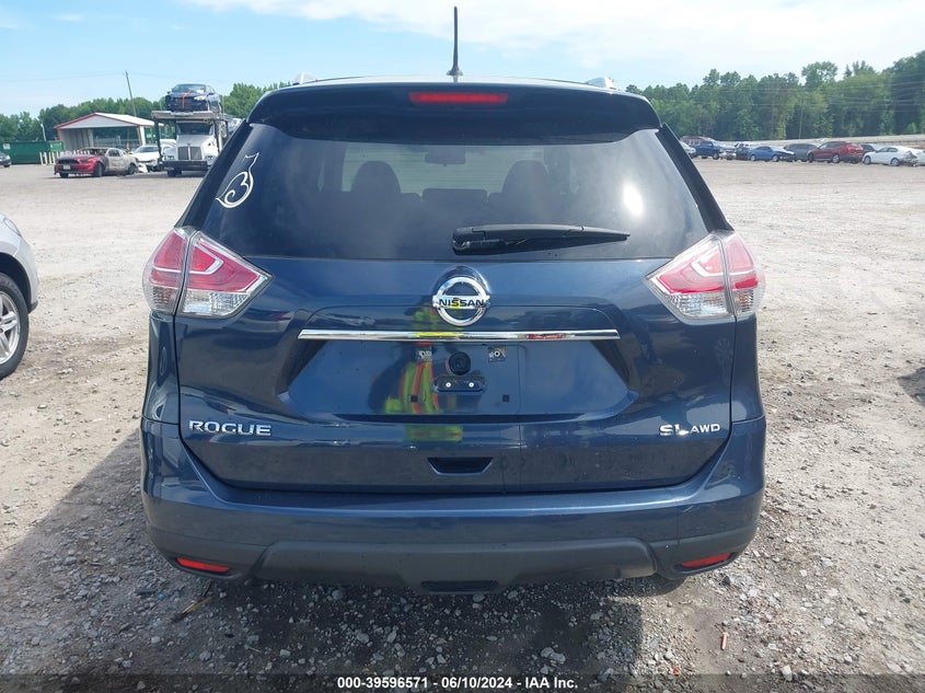 2016 Nissan Rogue Sl VIN: 5N1AT2MV1GC809623 Lot: 39596571