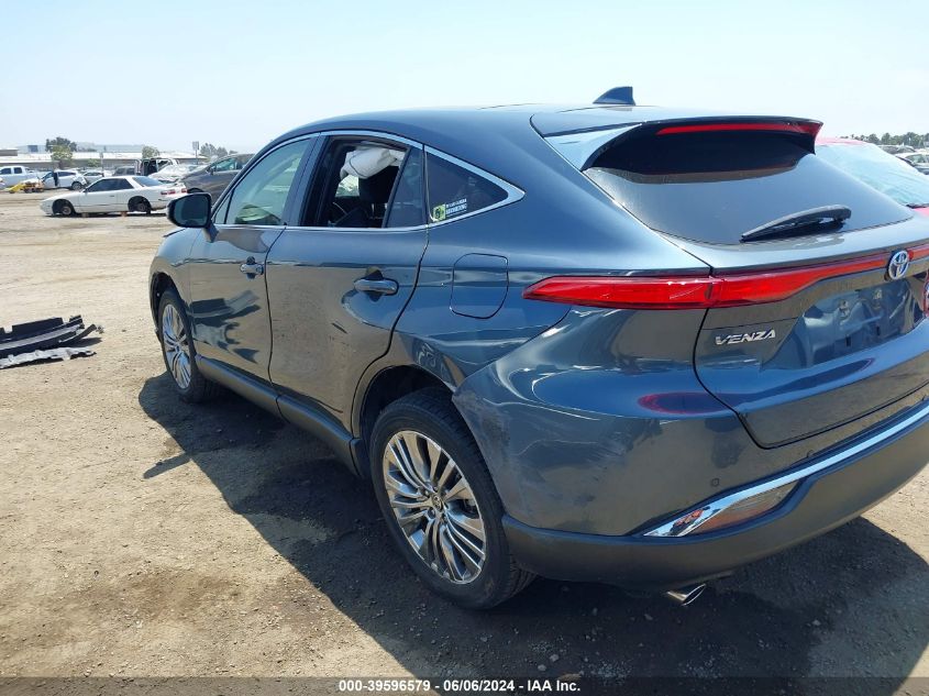 2021 Toyota Venza Le/Xle/Limited VIN: JTEAAAAH0MT075983 Lot: 39596579