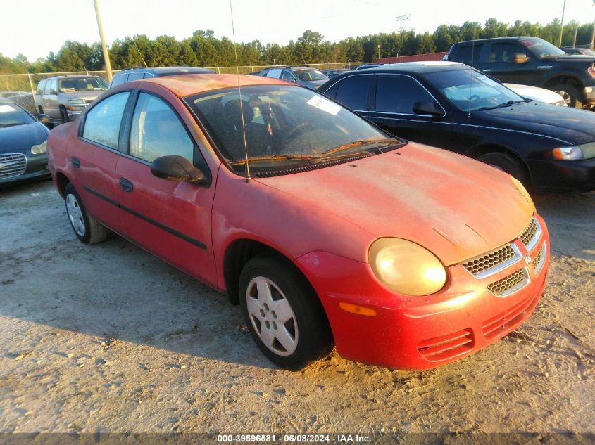 2005 Dodge Neon Se VIN: 1B3ES26C65D101123 Lot: 39596581