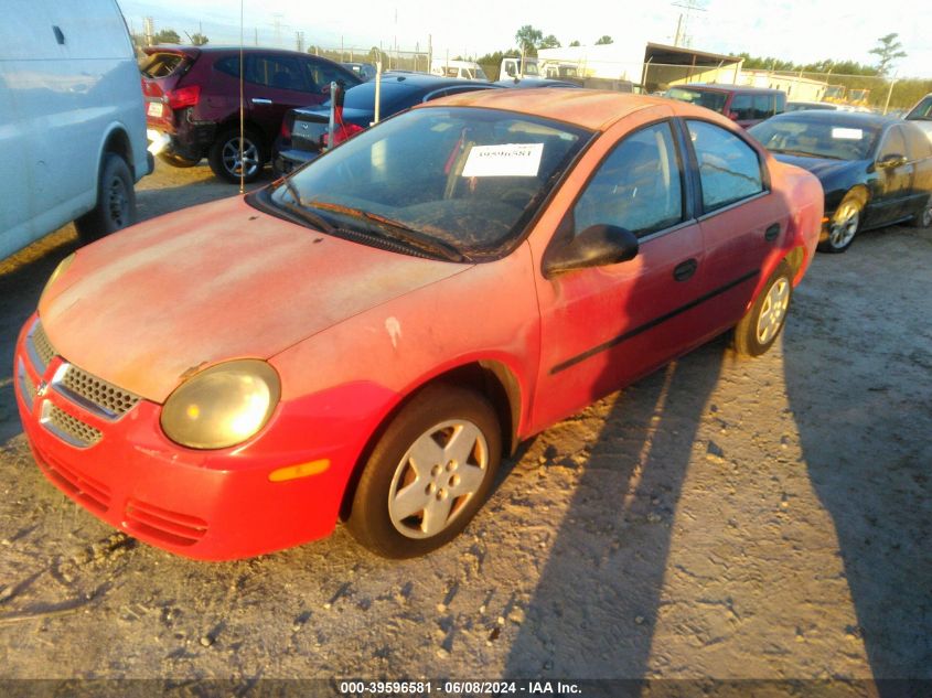 2005 Dodge Neon Se VIN: 1B3ES26C65D101123 Lot: 39596581