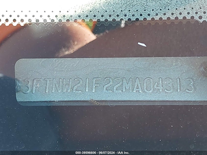 2002 Ford F-250 Lariat/Xl/Xlt VIN: 3FTNW21F22MA04313 Lot: 39596606