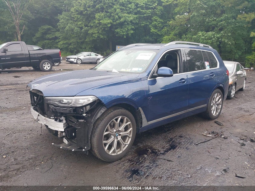 2022 BMW X7 xDrive40I VIN: 5UXCW2C08N9M06287 Lot: 39596634