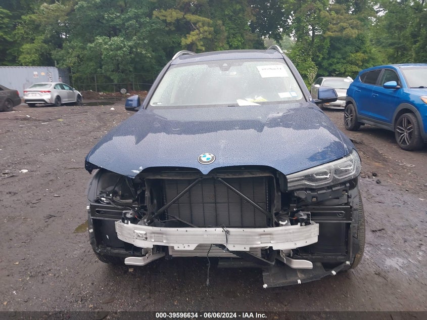 2022 BMW X7 XDRIVE40I VIN: 5UXCW2C08N9M06287