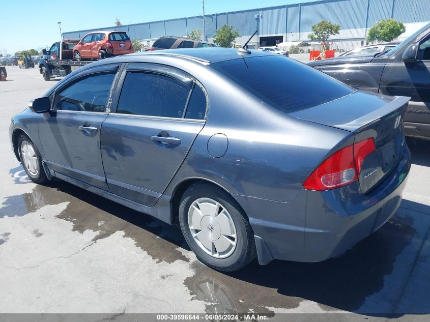 2008 Honda Civic Hybrid VIN: JHMFA36208S021575 Lot: 39596644