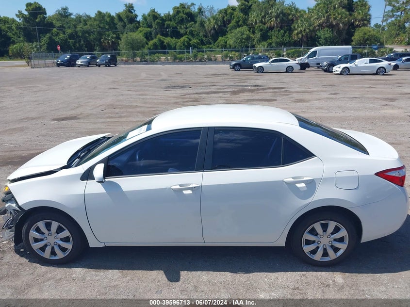2015 Toyota Corolla Le VIN: 5YFBURHE3FP265155 Lot: 39596713