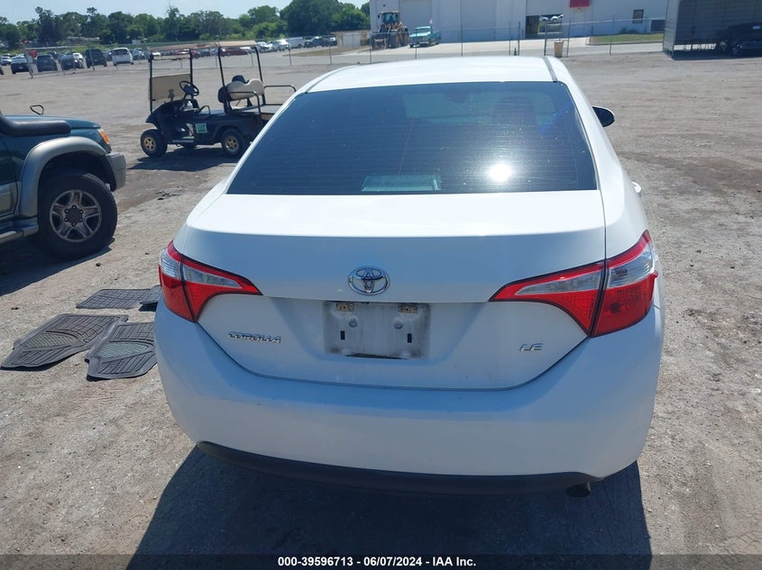 2015 Toyota Corolla Le VIN: 5YFBURHE3FP265155 Lot: 39596713