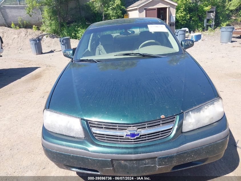 2002 Chevrolet Impala VIN: 2G1WF55E929223455 Lot: 39596736