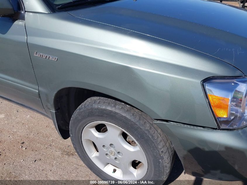 2005 Toyota Highlander Limited V6 VIN: JTEEP21A650110784 Lot: 39596739