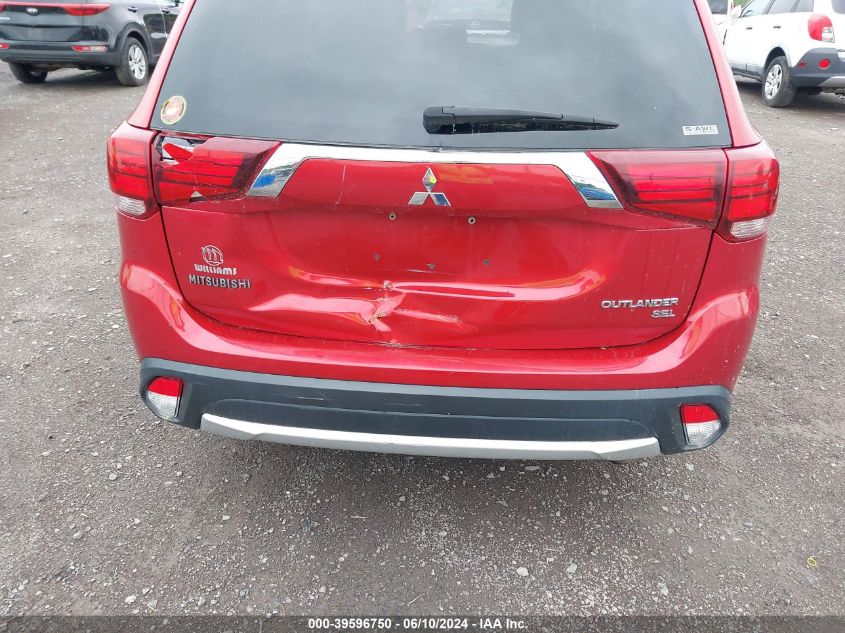 2017 Mitsubishi Outlander Se/Sel VIN: JA4AZ3A3XHZ036039 Lot: 39596750