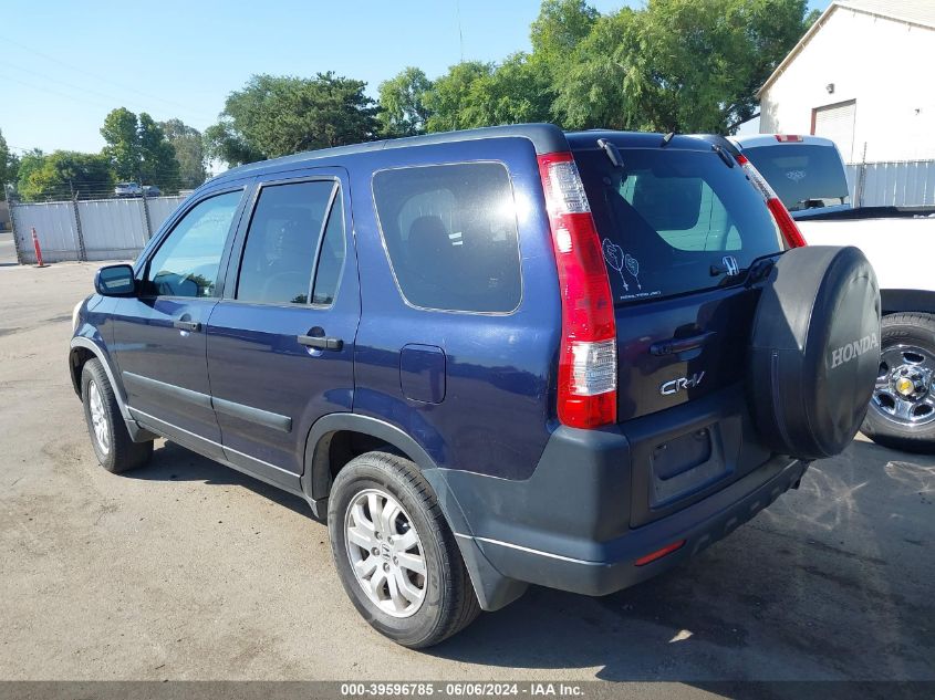 2006 Honda Cr-V Ex VIN: JHLRD78846C037206 Lot: 39596785