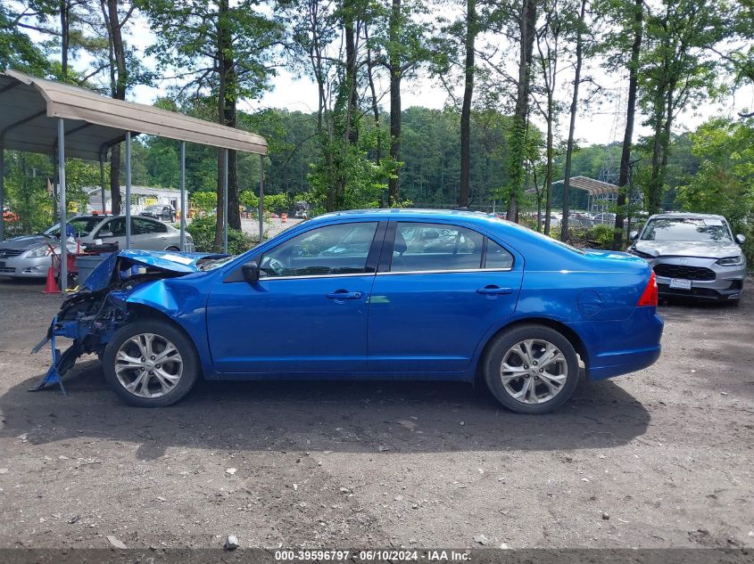2012 Ford Fusion Se VIN: 3FAHP0HA4CR128425 Lot: 39596797