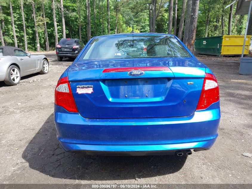 2012 Ford Fusion Se VIN: 3FAHP0HA4CR128425 Lot: 39596797