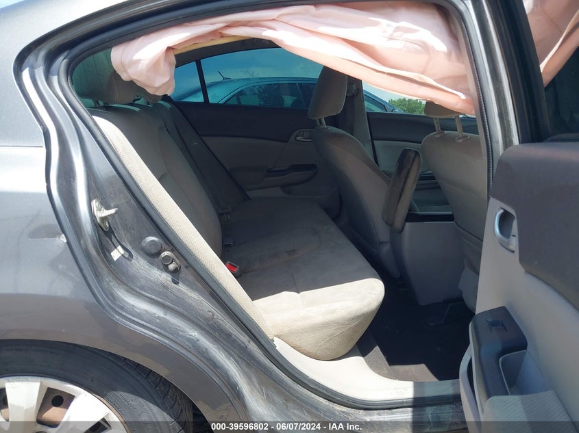 2012 Honda Civic Lx VIN: 2HGFB2F52CH608624 Lot: 39596802