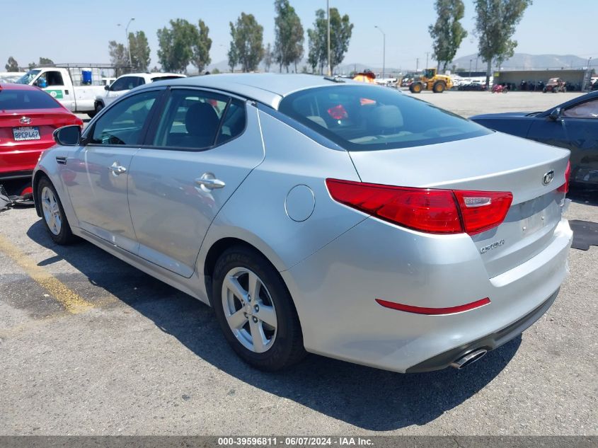 2015 Kia Optima Lx VIN: 5XXGM4A77FG494452 Lot: 39596811