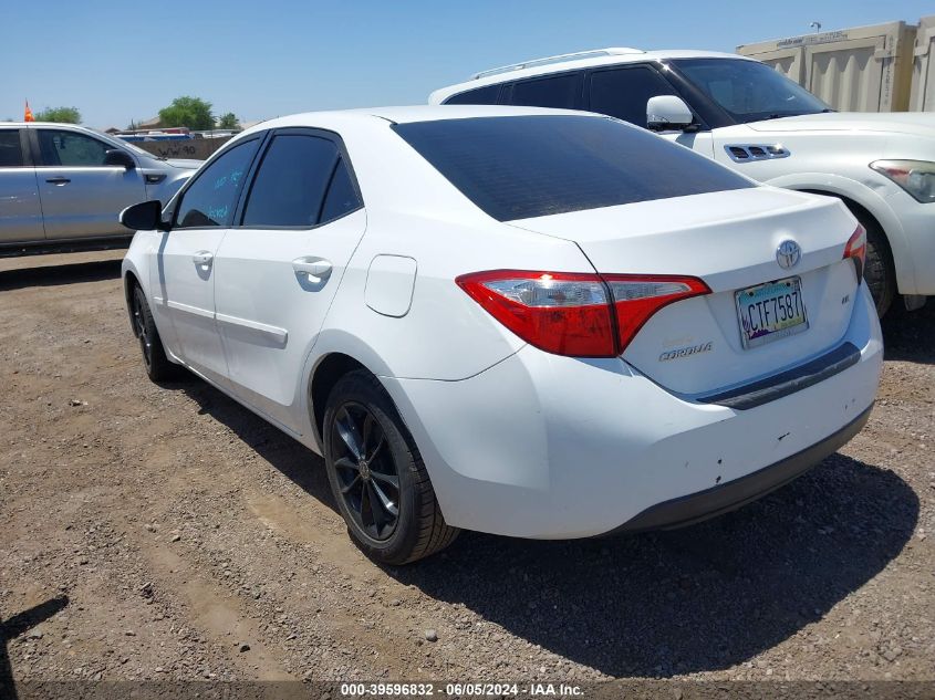 2016 Toyota Corolla Le VIN: 5YFBURHEXGP371295 Lot: 39596832