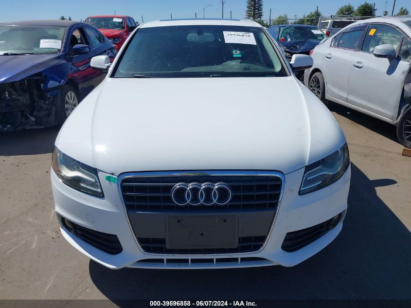 2011 Audi A4 2.0T Premium VIN: WAUEFAFL8BN045282 Lot: 39596858