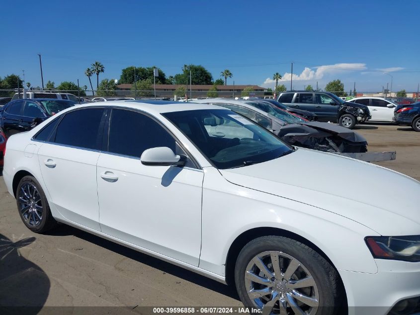 2011 Audi A4 2.0T Premium VIN: WAUEFAFL8BN045282 Lot: 39596858