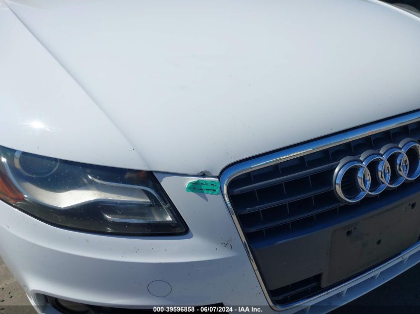 2011 Audi A4 2.0T Premium VIN: WAUEFAFL8BN045282 Lot: 39596858