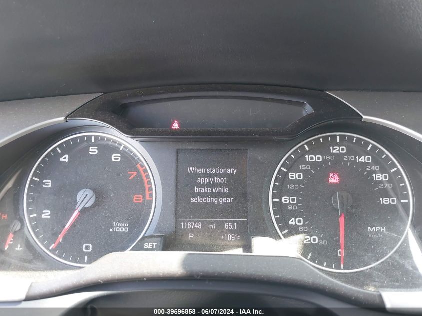 2011 Audi A4 2.0T Premium VIN: WAUEFAFL8BN045282 Lot: 39596858