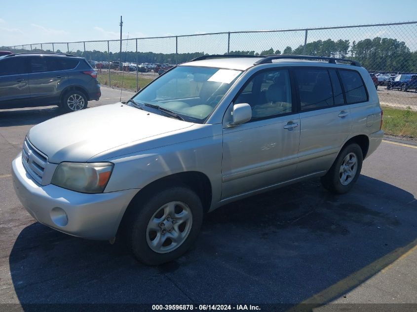 2004 Toyota Highlander VIN: JTEGD21A040097000 Lot: 39596878