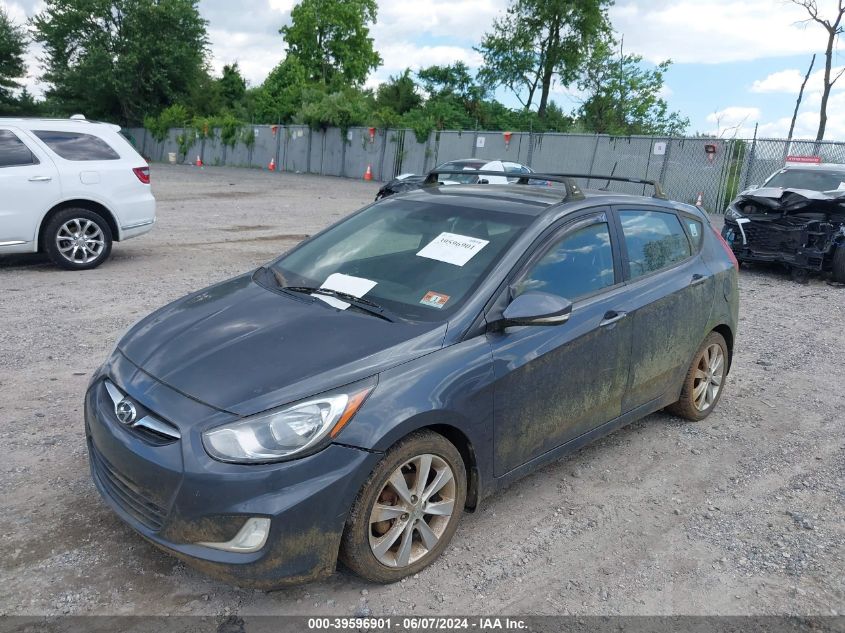 2013 Hyundai Accent Se VIN: KMHCU5AE1DU073638 Lot: 39596901