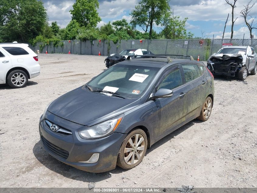 2013 Hyundai Accent Se VIN: KMHCU5AE1DU073638 Lot: 39596901