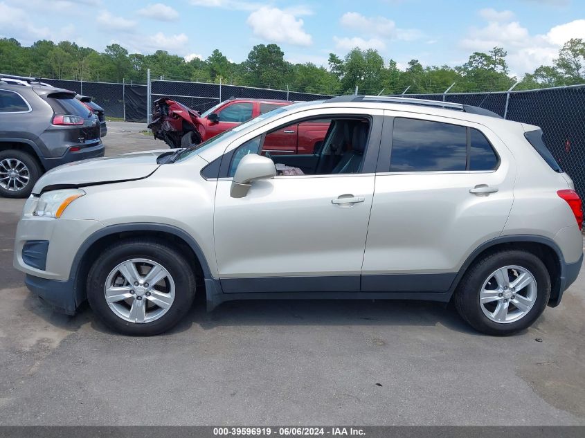 2016 Chevrolet Trax Lt VIN: 3GNCJLSB8GL262525 Lot: 39596919
