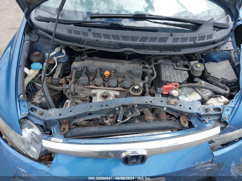 2008 Honda Civic Lx VIN: 1HGFA16508L113121 Lot: 39596947