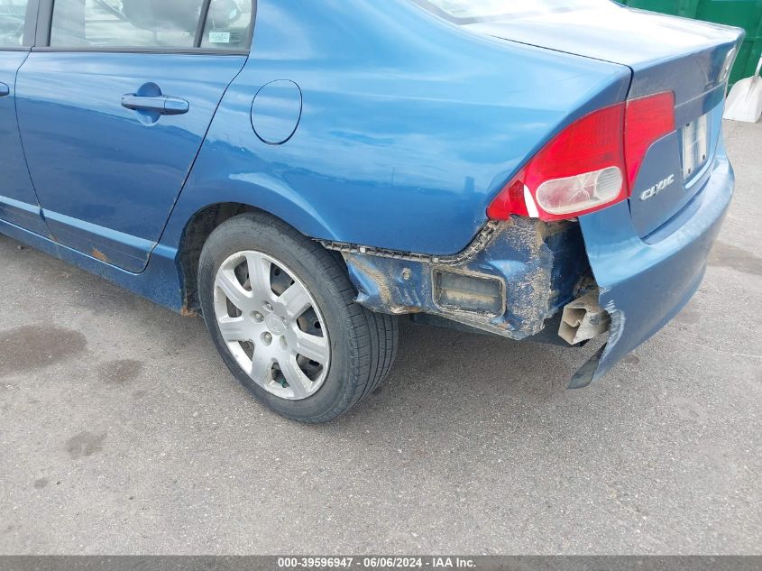 2008 Honda Civic Lx VIN: 1HGFA16508L113121 Lot: 39596947