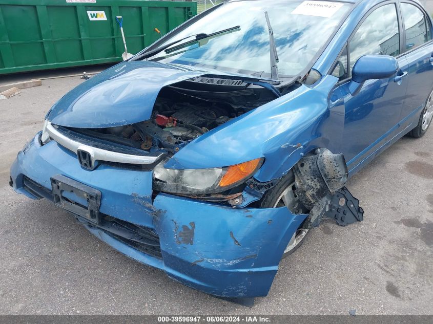 2008 Honda Civic Lx VIN: 1HGFA16508L113121 Lot: 39596947