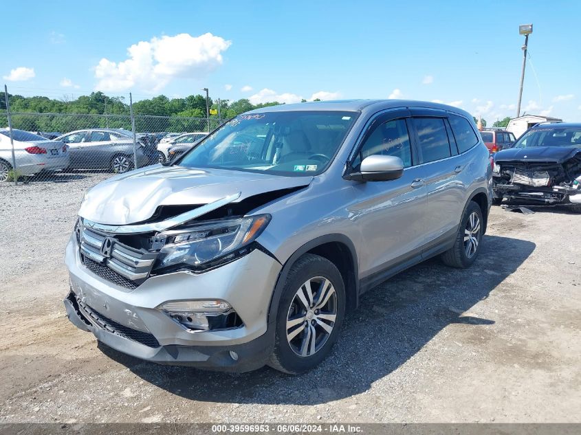 2018 Honda Pilot Ex-L VIN: 5FNYF6H52JB069876 Lot: 39596953