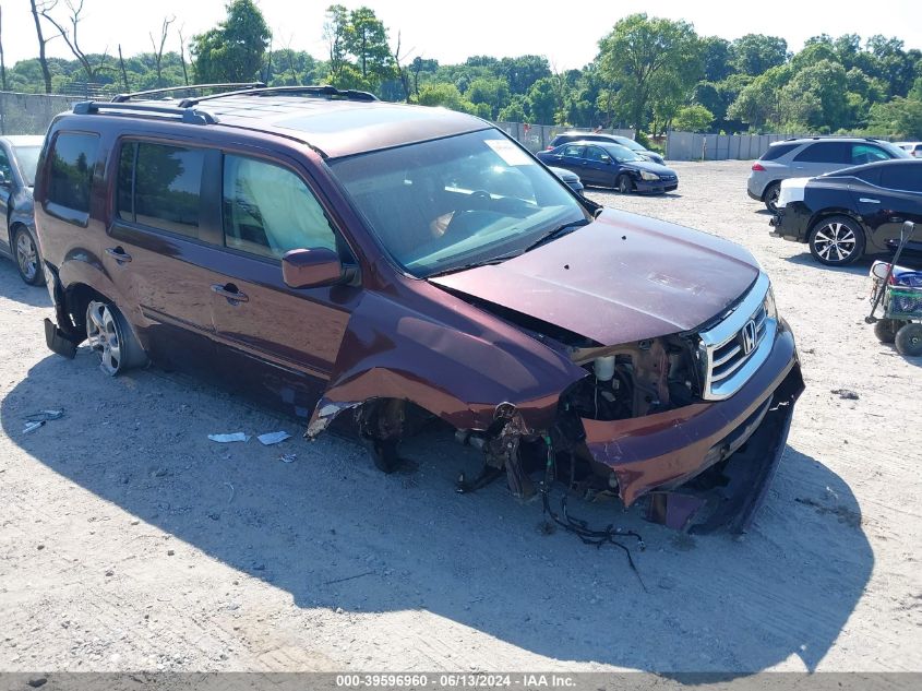 2012 Honda Pilot Ex-L VIN: 5FNYF4H56CB074215 Lot: 39596960