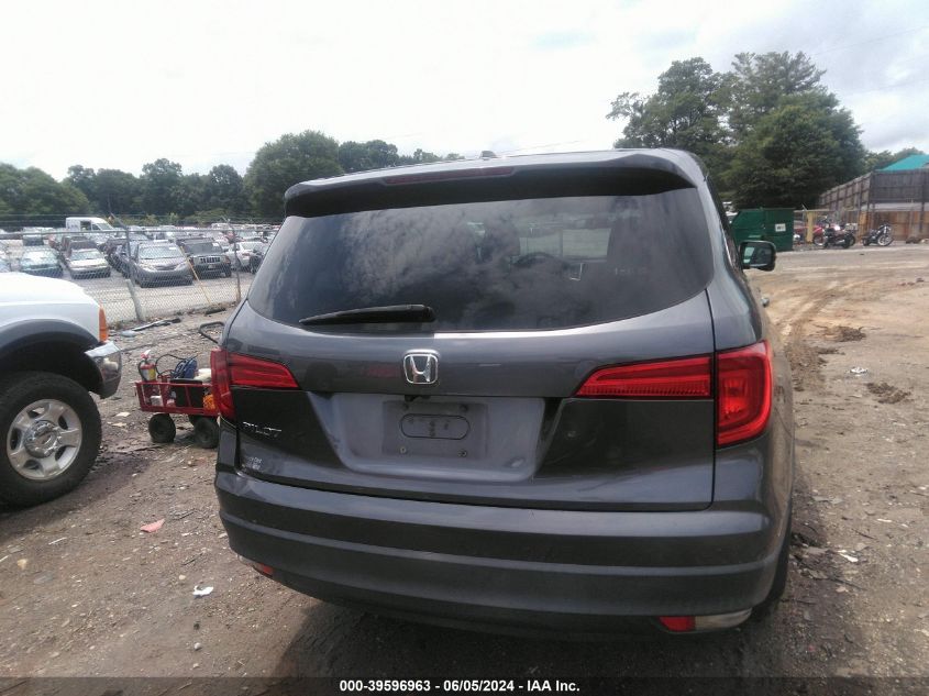 2016 Honda Pilot Ex-L VIN: 5FNYF5H53GB045430 Lot: 39596963