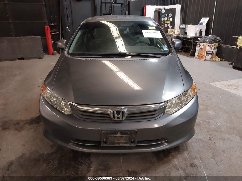 2012 Honda Civic Lx VIN: 19XFB2F53CE312991 Lot: 39596989