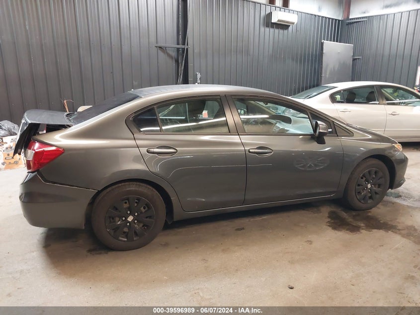 2012 Honda Civic Lx VIN: 19XFB2F53CE312991 Lot: 39596989