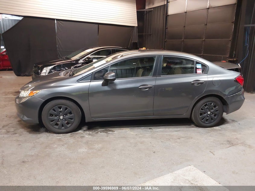 2012 Honda Civic Lx VIN: 19XFB2F53CE312991 Lot: 39596989