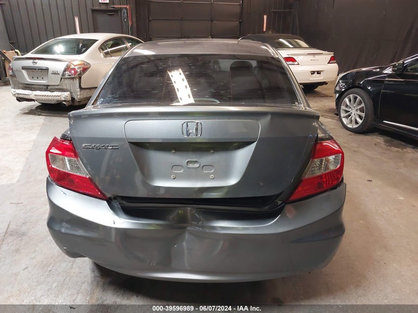 2012 Honda Civic Lx VIN: 19XFB2F53CE312991 Lot: 39596989