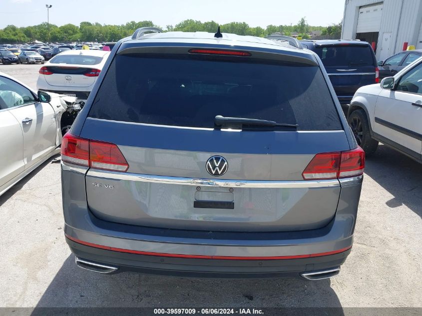 2021 Volkswagen Atlas 3.6L V6 Se W/Technology VIN: 1V2WR2CA7MC550220 Lot: 39597009