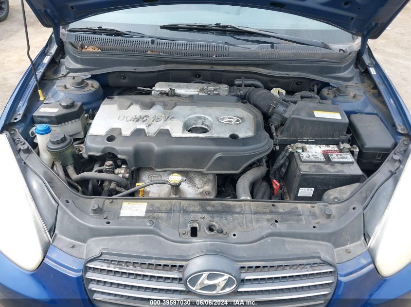 2006 Hyundai Accent Gls VIN: KMHCN46CX6U011883 Lot: 39597030