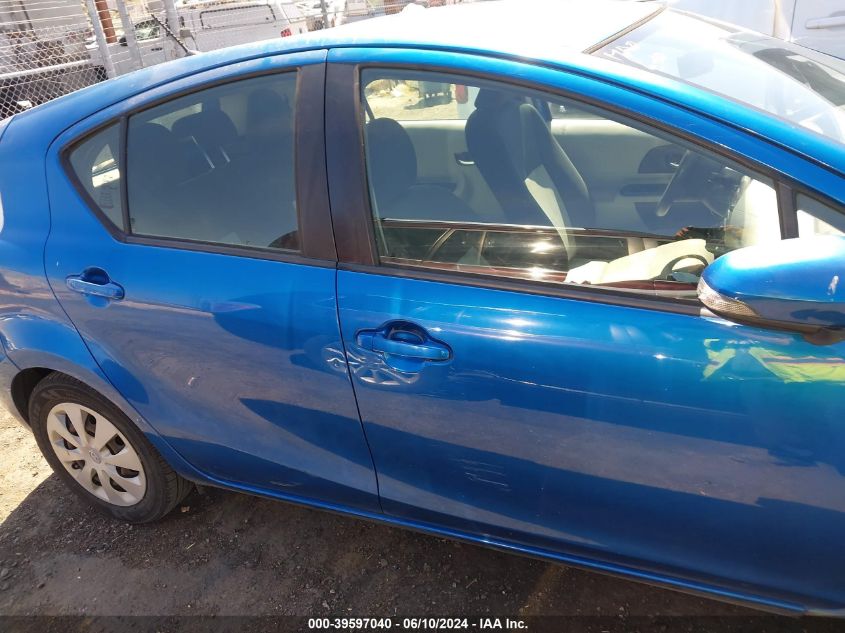 2012 Toyota Prius C Two VIN: JTDKDTB34C1503387 Lot: 39597040