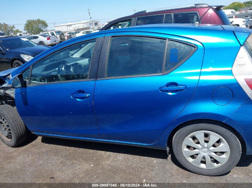 2012 Toyota Prius C Two VIN: JTDKDTB34C1503387 Lot: 39597040
