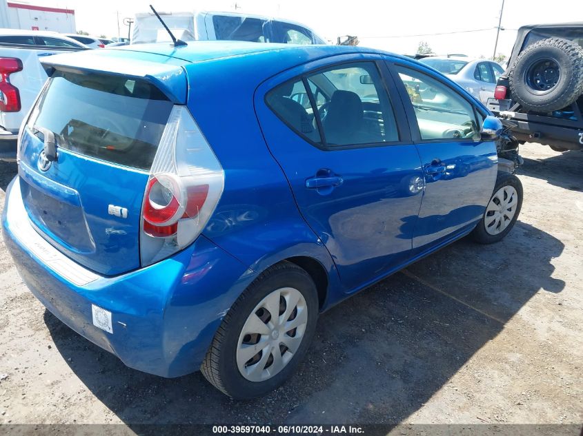 2012 Toyota Prius C Two VIN: JTDKDTB34C1503387 Lot: 39597040