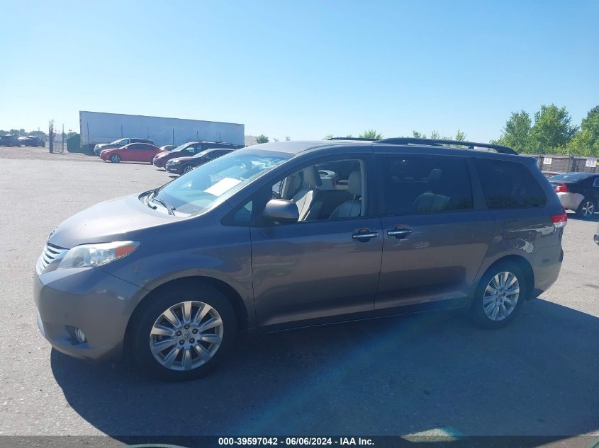 2012 Toyota Sienna Limited 7 Passenger VIN: 5TDDK3DC9CS045554 Lot: 39597042