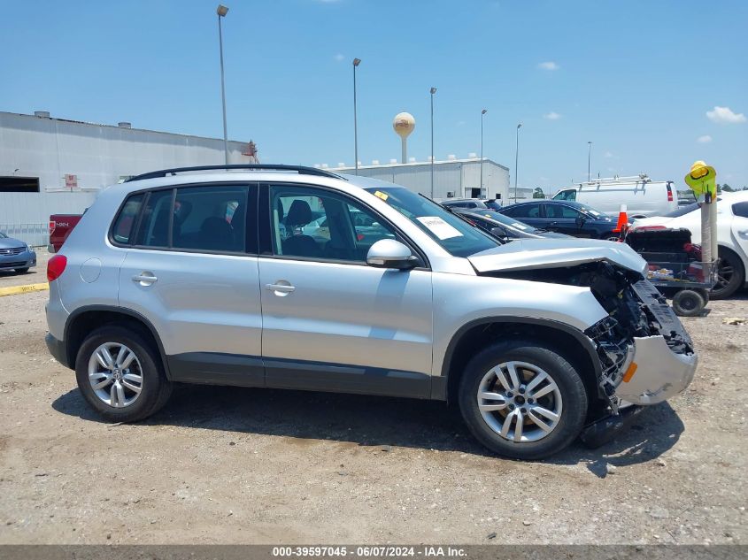 2015 Volkswagen Tiguan S VIN: WVGAV7AX8FW523567 Lot: 39597045