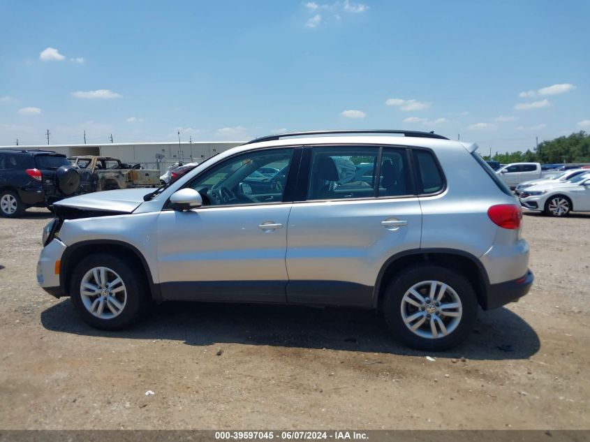 2015 Volkswagen Tiguan S VIN: WVGAV7AX8FW523567 Lot: 39597045